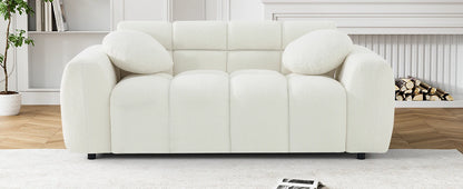2-piece Sofa Set, Plush Cushioned Deep Seated Sofa