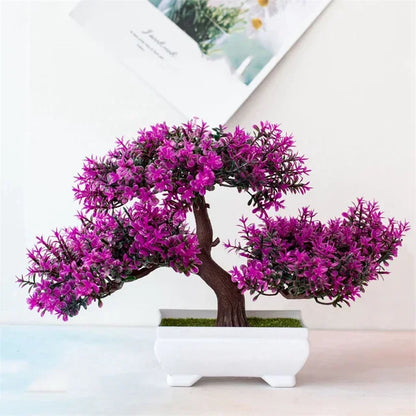 Artificial Bonsai Tree Plant potted Flower Decoration