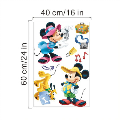 Cartoon Mickey Minnie Mouse Home Wall Stickers