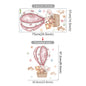 Watercolor Cartoon Air Balloon Nursery Wall Decals