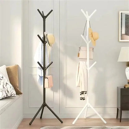 Clothes and Hats Rack Floor To Floor Bedroom Coat Hook