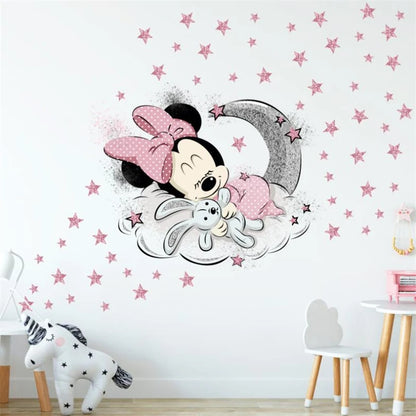 Cartoon Mickey Minnie Mouse Home Wall Stickers