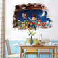 New Hot 3D PAW Children Cartoon Wall Stickers Waterproof Home Decoration Patrols For Kid's Room PVC DIY Vinyl Wallpaper Gifts