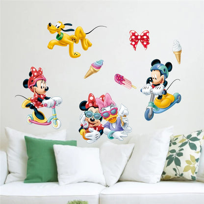 Cartoon Mickey Minnie Mouse Home Wall Stickers