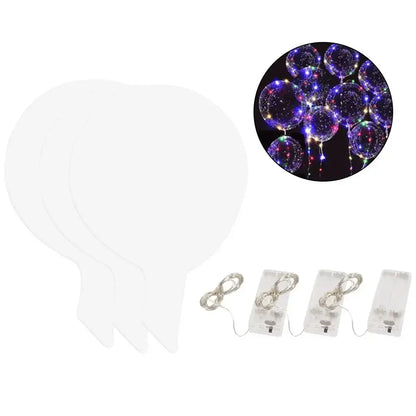3set Transparent Led Balloons Light Up Balloons