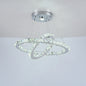 Luxury Rings Led Crystal Chandelier Mordern  Light Dining