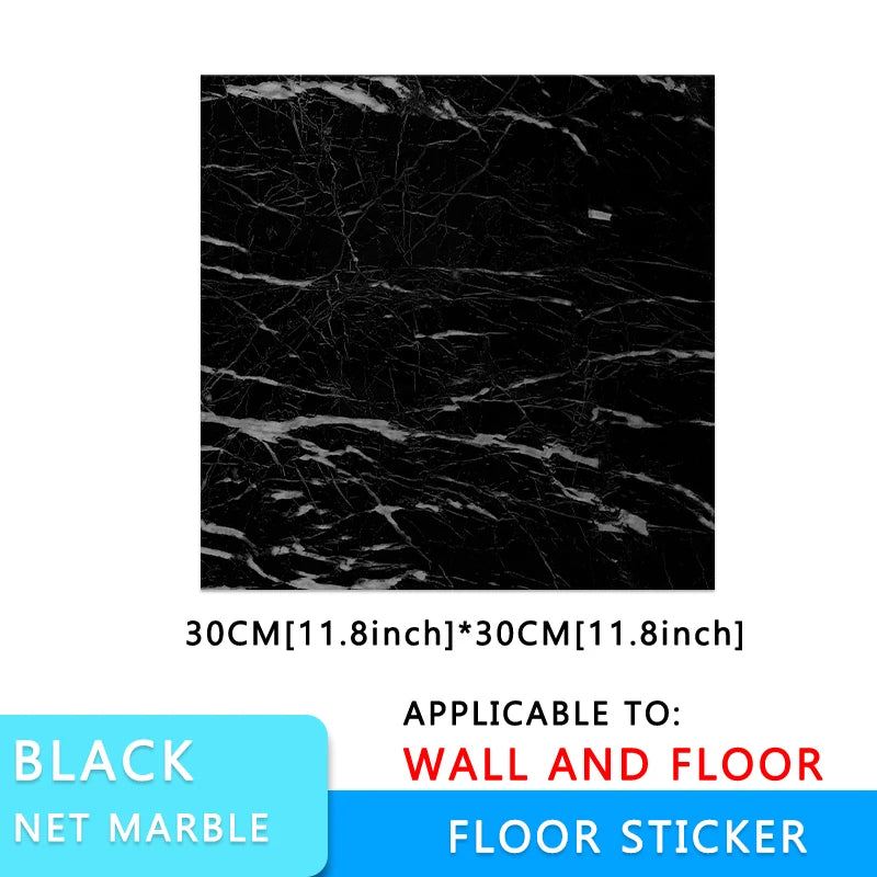 10/pcs PVC Imitation Marble Wall Self-adhesive Waterproof