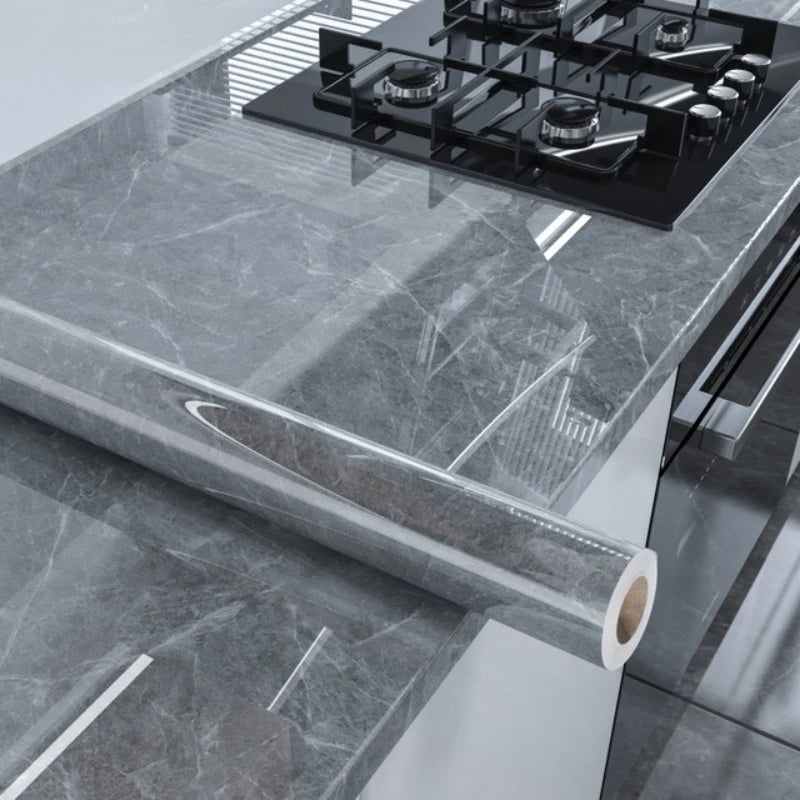 40cm Width Marble Self Adhesive Wallpaper Paper For Kitchen