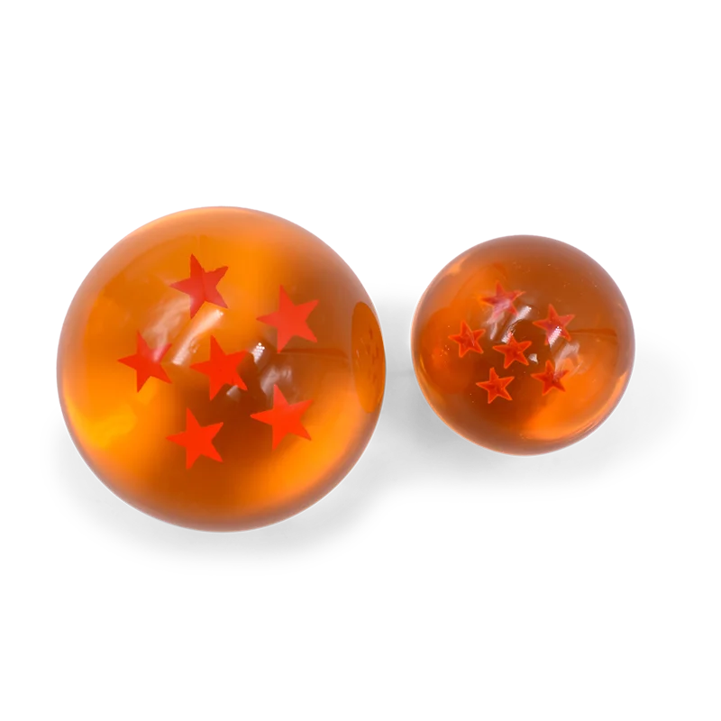 3.5cm Stars Crystal Ball Anime Orange Crystal Desktop Ornaments Toys Collection for Kids Gift(No Box)