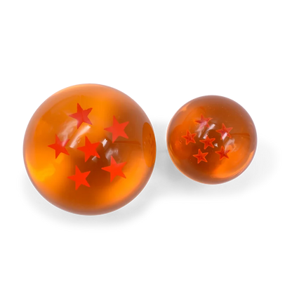 3.5cm Stars Crystal Ball Anime Orange Crystal Desktop Ornaments Toys Collection for Kids Gift(No Box)
