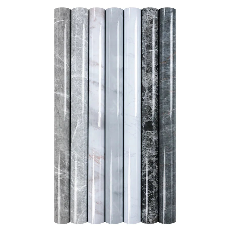 40cm Width Marble Self Adhesive Wallpaper Paper For Kitchen