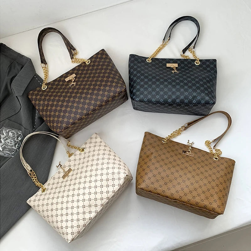 New Presbyopia Handbag Texture Soft Leather Large