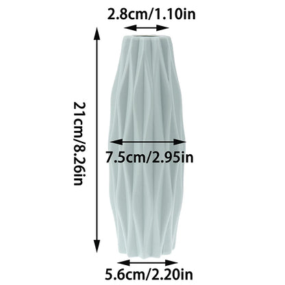 Modern Vase White Pink Blue Plastic Vase