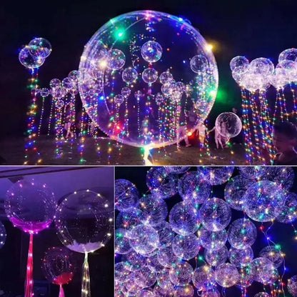 3set Transparent Led Balloons Light Up Balloons