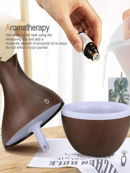 USB Electric  Wood Grain Aroma Diffuser