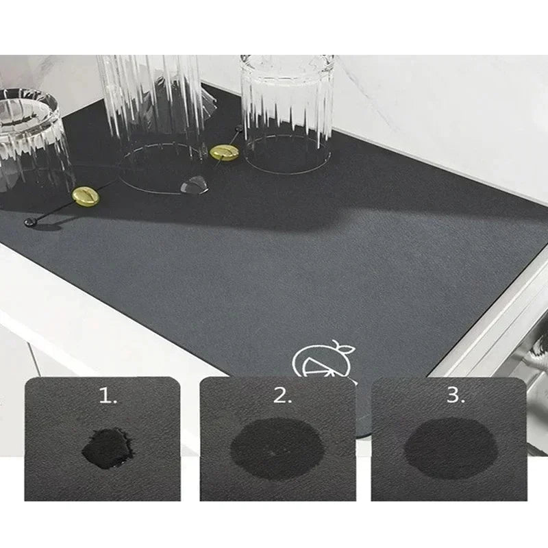 Alphabet Drain Pad Laundry Room  Absorbent Mat