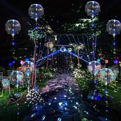 3set Transparent Led Balloons Light Up Balloons