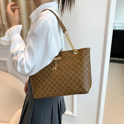 New Presbyopia Handbag Texture Soft Leather Large