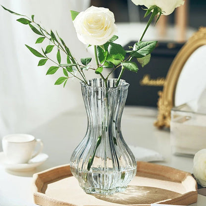 Glass Transparent Flower Vase  Table Decoration