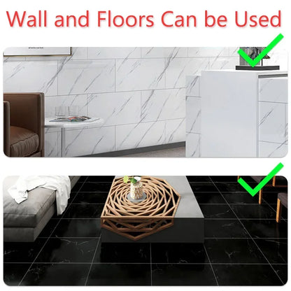 20pc PVC Imitation Marble Wall Stickers Self-adhesive Floor Stickers 30*30cm Waterproof Bathroom living Room Decoration Decals