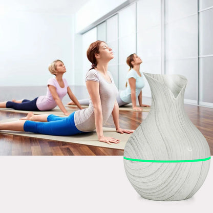 USB Electric  Wood Grain Aroma Diffuser
