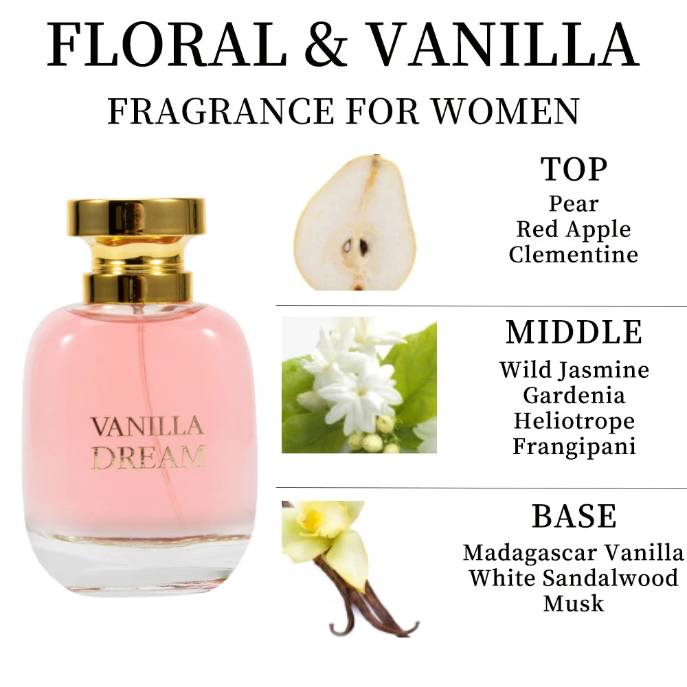 VANILLA DREAM Women's EDP 3.4 Ounce perfume for Women