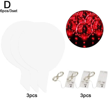 3set Transparent Led Balloons Light Up Balloons