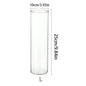 Glass Cylinder Vases Florals Container Flower Vase Cylinder Candle Holders for Slim Pillar Candles Wedding Candle Holders Decor