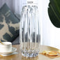 Nordic simple large glass vase transparent color