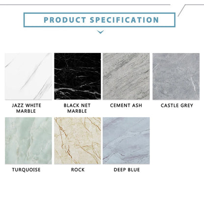 10/pcs PVC Imitation Marble Wall Self-adhesive Waterproof
