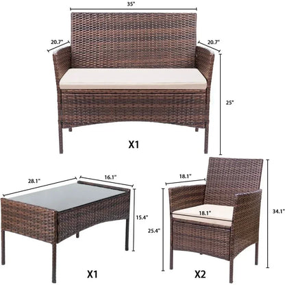 Outdoor Indoor Backyard Porch Garden Poolside Balcony Sets