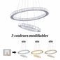 Luxury Rings Led Crystal Chandelier Mordern  Light Dining