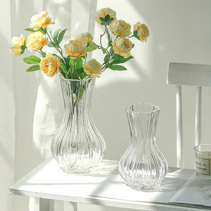 Glass Transparent Flower Vase  Table Decoration