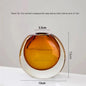 Transparent Glass Vase Crystal Flower Vase Modern Indoor