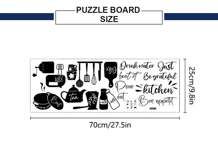 Creative wall stickers for food tableware kitchen layout self-adhesive new