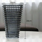 Transparent Crystal Vase Square Edges and Corners