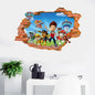 New Hot 3D PAW Children Cartoon Wall Stickers Waterproof Home Decoration Patrols For Kid's Room PVC DIY Vinyl Wallpaper Gifts