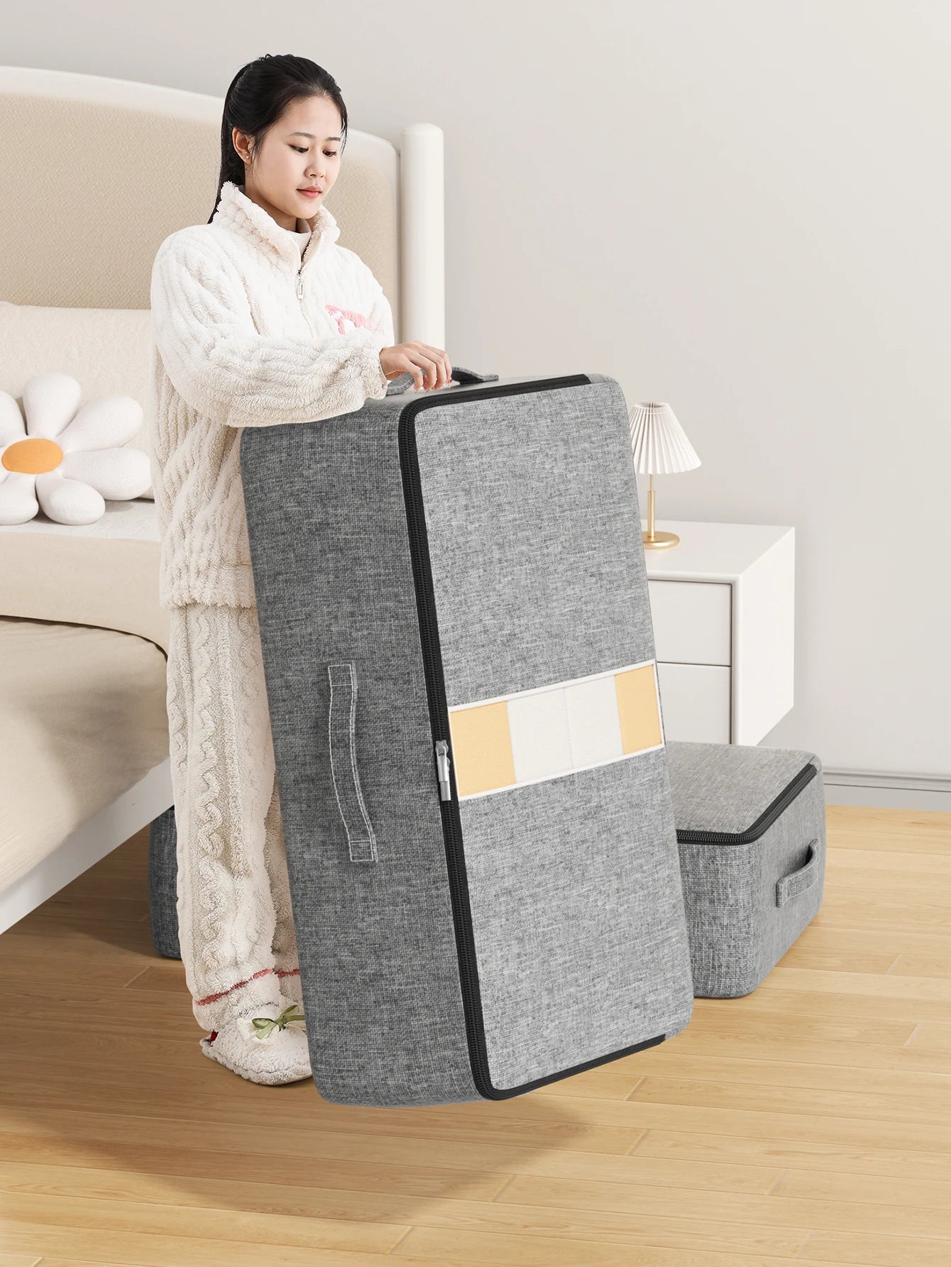Extra-large capacity underbed clothing storage bag Quilt blanket