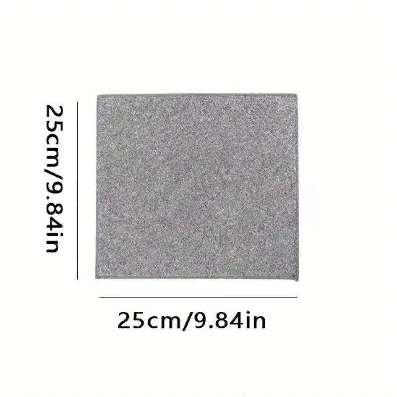 5/10/20pcs Kitchen Towel, Ultra-fine Fiber Light Gray Cleaning Cloth Set,