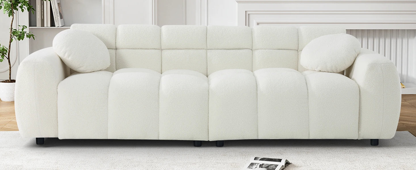 2-piece Sofa Set, Plush Cushioned Deep Seated Sofa
