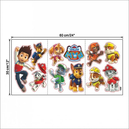 New Hot 3D PAW Children Cartoon Wall Stickers Waterproof Home Decoration Patrols For Kid's Room PVC DIY Vinyl Wallpaper Gifts