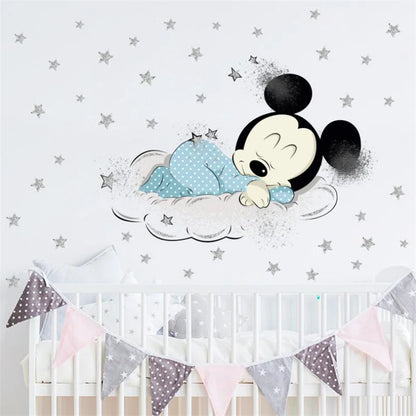 Cartoon Mickey Minnie Mouse Home Wall Stickers