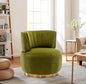 Bucket Swivel Barrel Chairs For Living Room Set Of 2