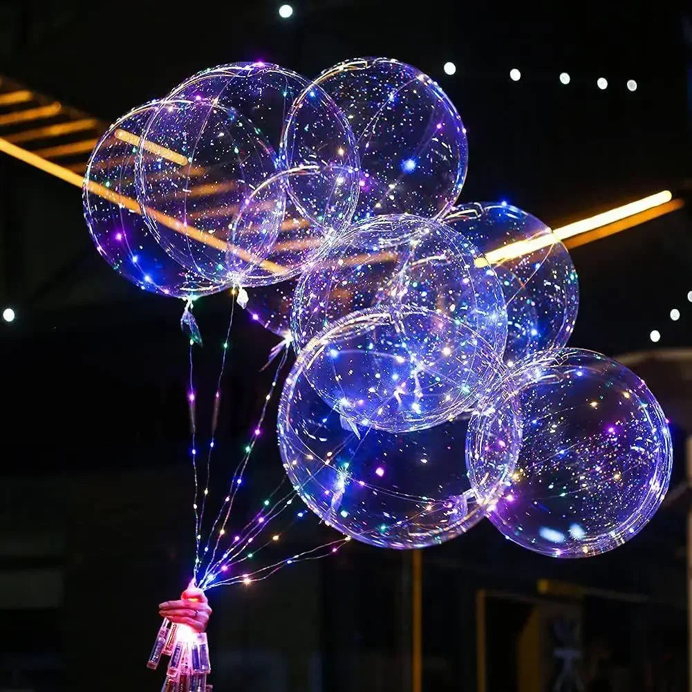 3set Transparent Led Balloons Light Up Balloons