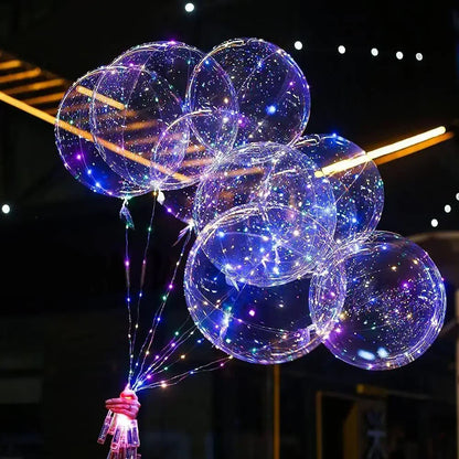 3set Transparent Led Balloons Light Up Balloons