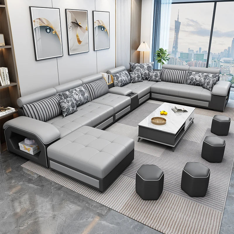 Simple and modern leave-in technology cloth sofa  living room