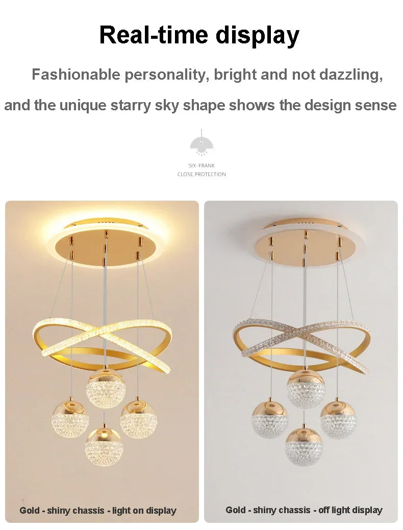 LED Lamp Dining Room Living Ring Dimmable Bedroom