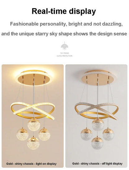LED Lamp Dining Room Living Ring Dimmable Bedroom