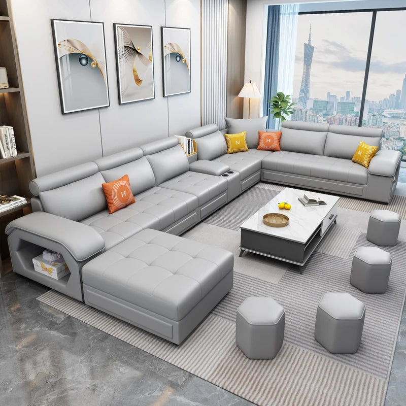 Simple and modern leave-in technology cloth sofa  living room