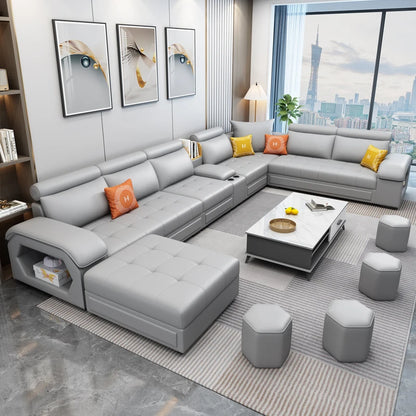Simple and modern leave-in technology cloth sofa  living room